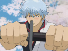 Скриншот Гинтама: Джамп Феста 2005 / Gintama: Nanigoto mo Saiyo ga Kanjin nano de Tasho Senobisuru Kurai ga Choudoyoi