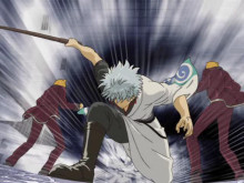 Скриншот Гинтама: Джамп Феста 2005 / Gintama: Nanigoto mo Saiyo ga Kanjin nano de Tasho Senobisuru Kurai ga Choudoyoi